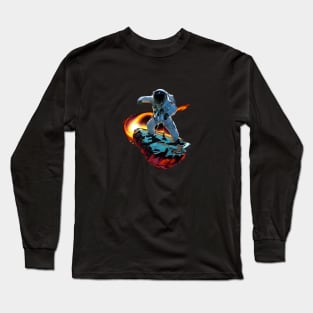 Cool astronaut art Long Sleeve T-Shirt